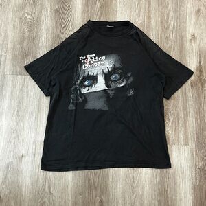 VTG The Eyes of Alice Cooper Band Tour 2004 T-Shirt (XL) Black Rock Concert Y2K